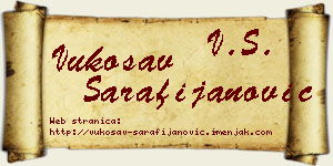 Vukosav Sarafijanović vizit kartica